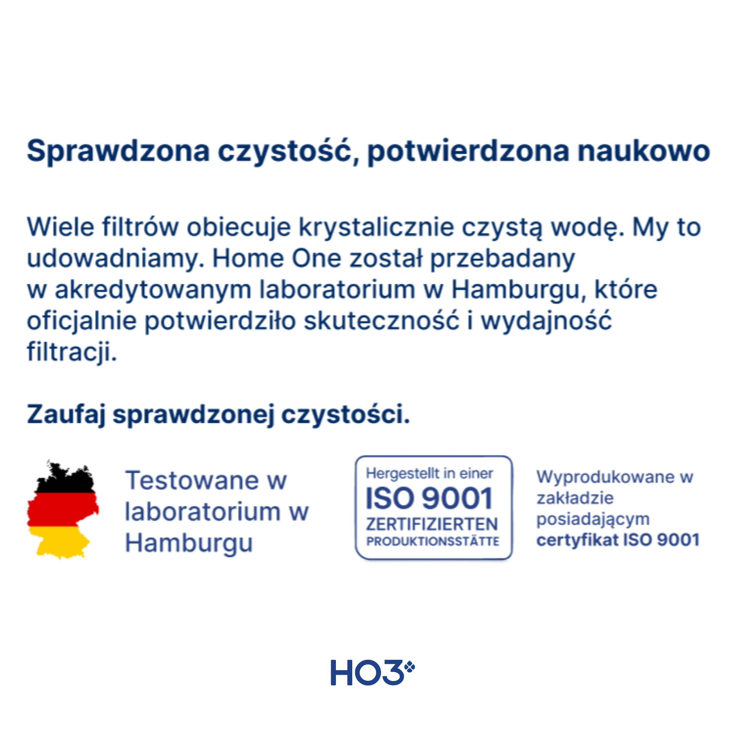 HO3 Home One — Nablatowa stacja filtracji wody z funkcją gorącej wody i UV